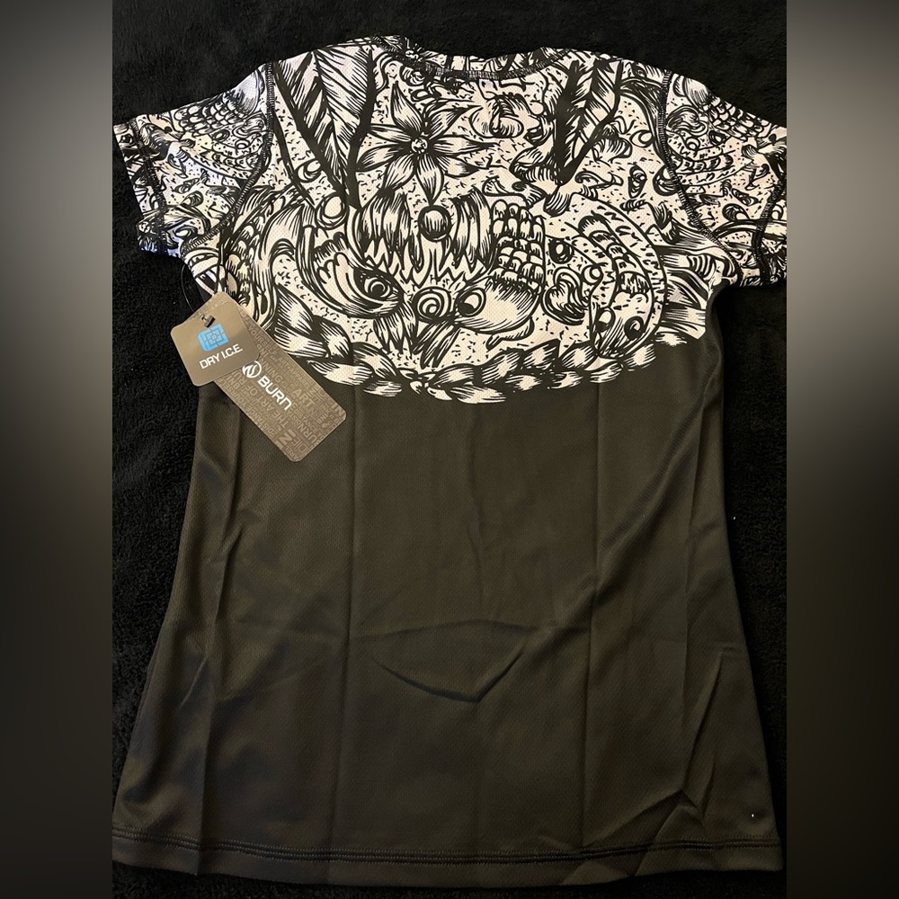 INKnBURN “Skull & Rose” Tech Shirt